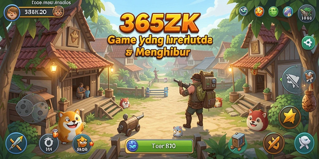 Screenshot gameplay 365ZK menunjukkan suasana permainan yang santai.