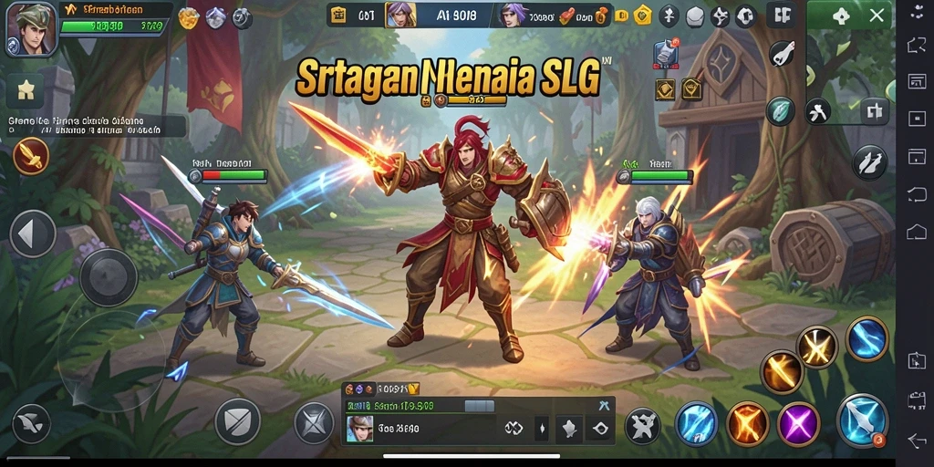 Tangkapan layar AW8 menampilkan pertempuran strategis yang mendebarkan.