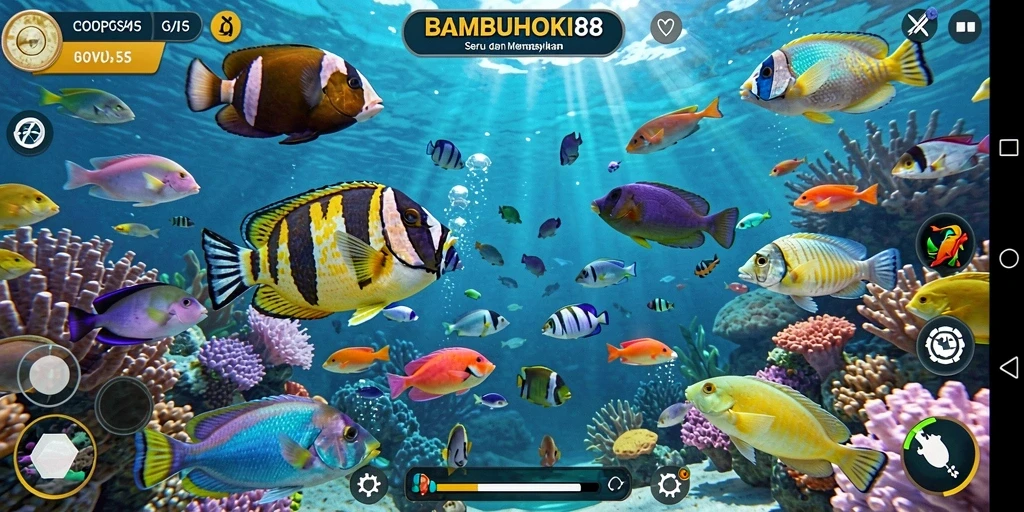 Tampilan gameplay Tembak Ikan yang seru dan mengasyikkan.