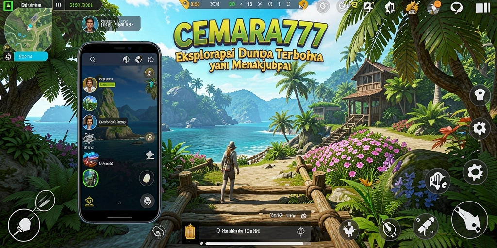 Tangkapan layar gameplay CEMARA777 menunjukkan aksi eksplorasi dalam dunia terbuka.
