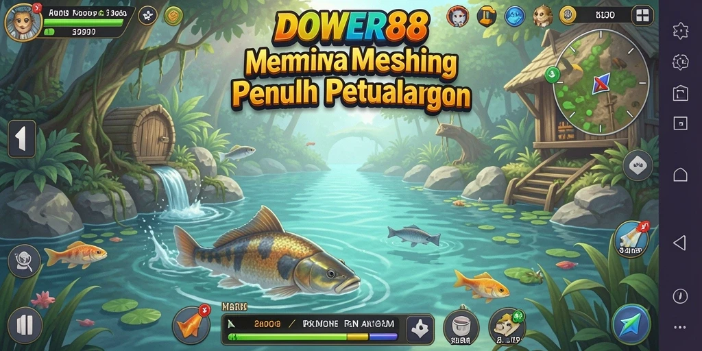 Gameplay DOWER88 menampilkan pengalaman memancing yang seru dan mengasyikkan.