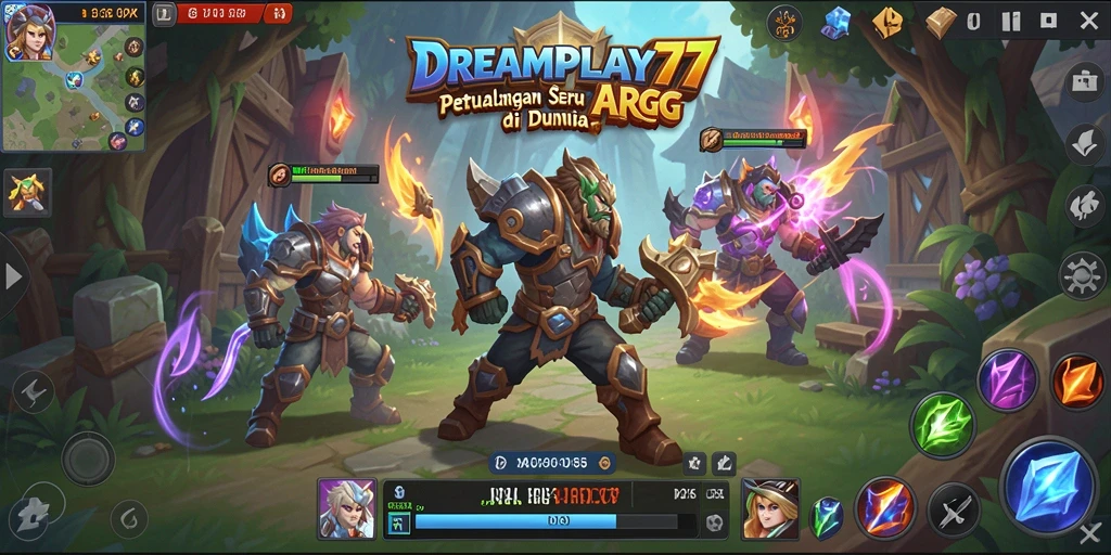 Tampilan gameplay mendebarkan di dunia fantasi ARPG.