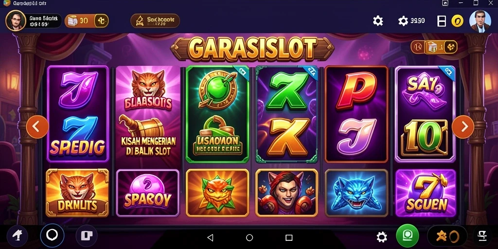 Tampilan gameplay GARASISLOT yang menegangkan dan menyeramkan.