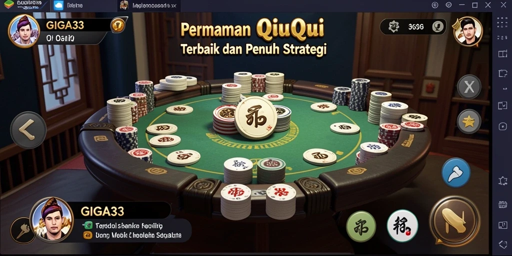 Tampilan gameplay QiuQiu yang seru dan menantang di GIGA33.