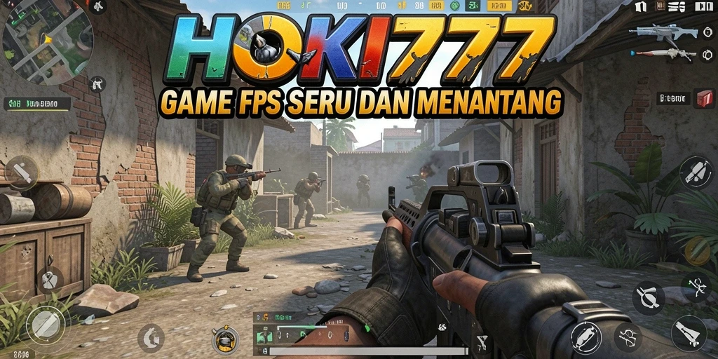 Tampilan gameplay HOKI777 yang menegangkan dalam pertempuran FPS.
