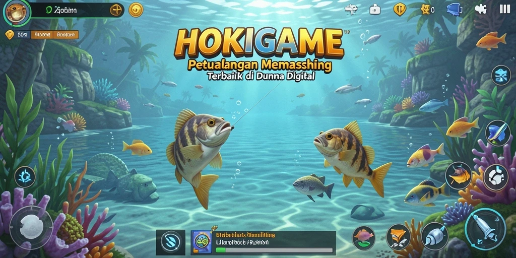 Tangkapan ikan yang sangat menantang di HOKIGAME.