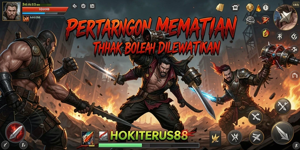 Tampilan gameplay HOKITERUS88 yang memikat dengan pertarungan seru.