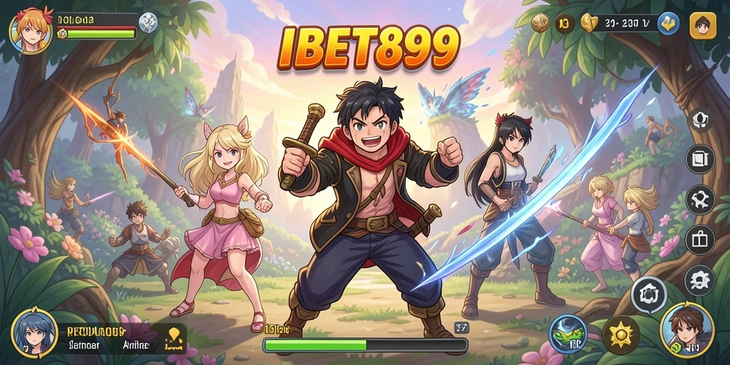 Tampilan menakjubkan dari karakter dan pertempuran dalam game Anime.