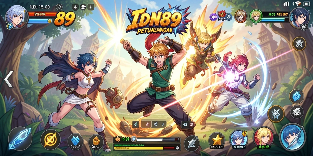 Screenshot gameplay IDN89 menampilkan dunia Anime yang menawan.