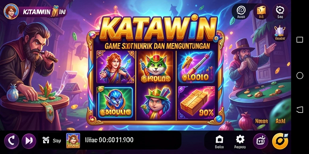 Tangkapan layar KATAWIN menampilkan gameplay Slot yang seru dan mendebarkan.