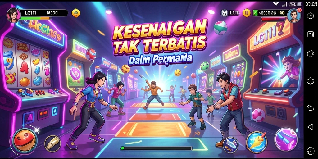 Tampilan gameplay menarik LG111 dalam sesi Arcade.