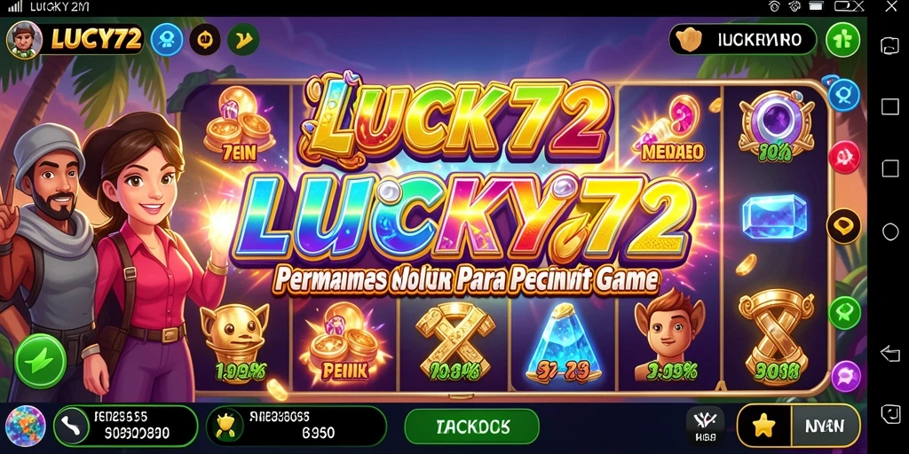 Tampilan gameplay menarik dari LUCKY72 yang mendebarkan