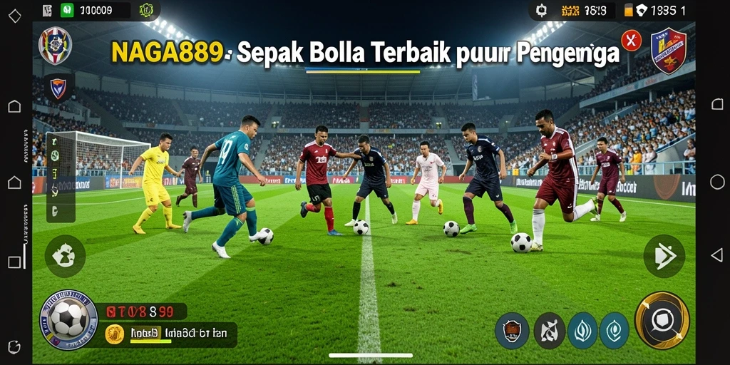 Tangkapan layar NAGA889 menampilkan gameplay sepak bola yang seru dan menarik.