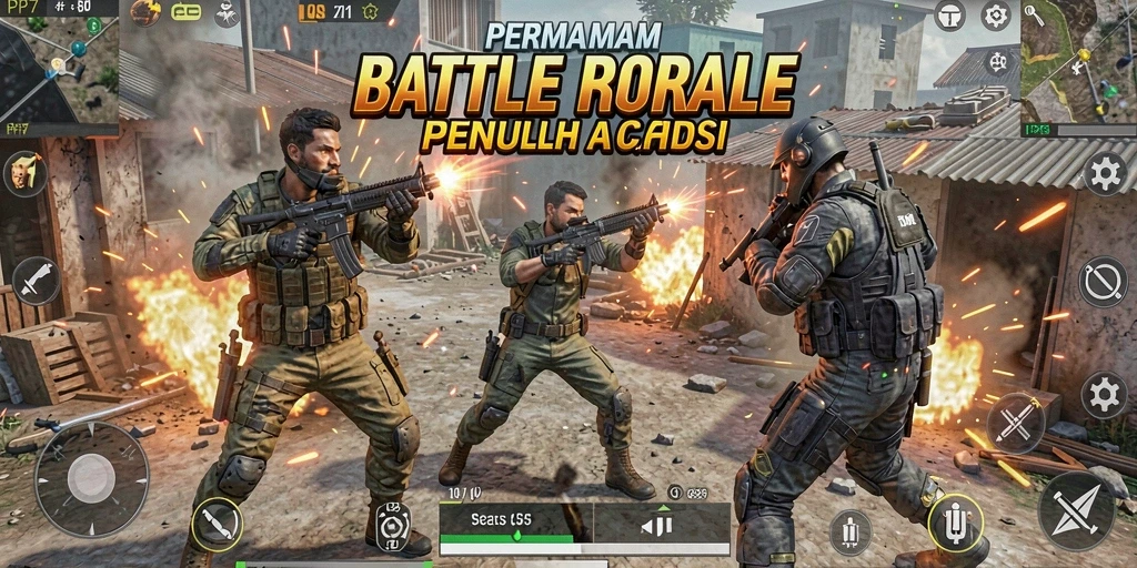 Gameplay seru di PP7 dengan aksi battle royale yang mendebarkan.