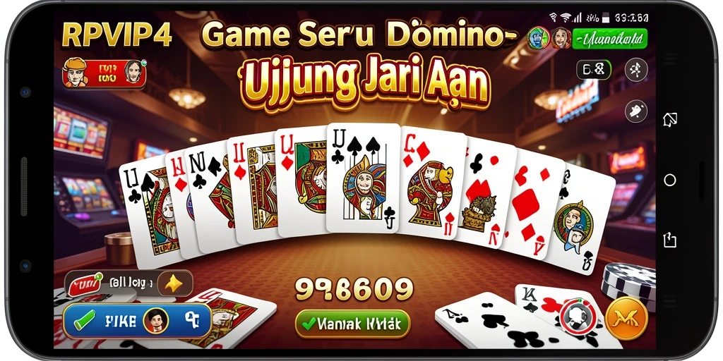 Screenshot gameplay RPVIP4 yang menampilkan aksi seru permainan Domino.