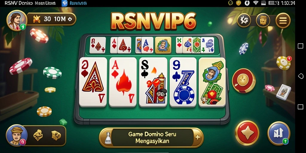 Tampilan utama gameplay RSNVIP6 dengan momen seru permainan Domino.