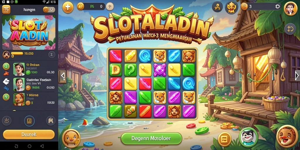 Tampilan gameplay seru dan menantang dari SLOTALADIN.