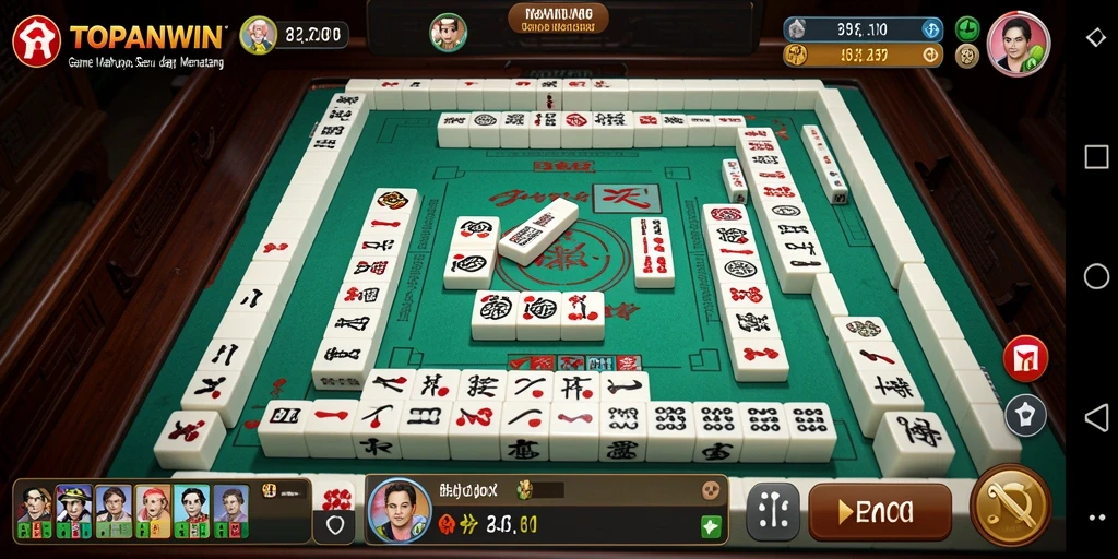 Screenshot gameplay TOPANWIN menampilkan tantangan Mahjong yang menarik.