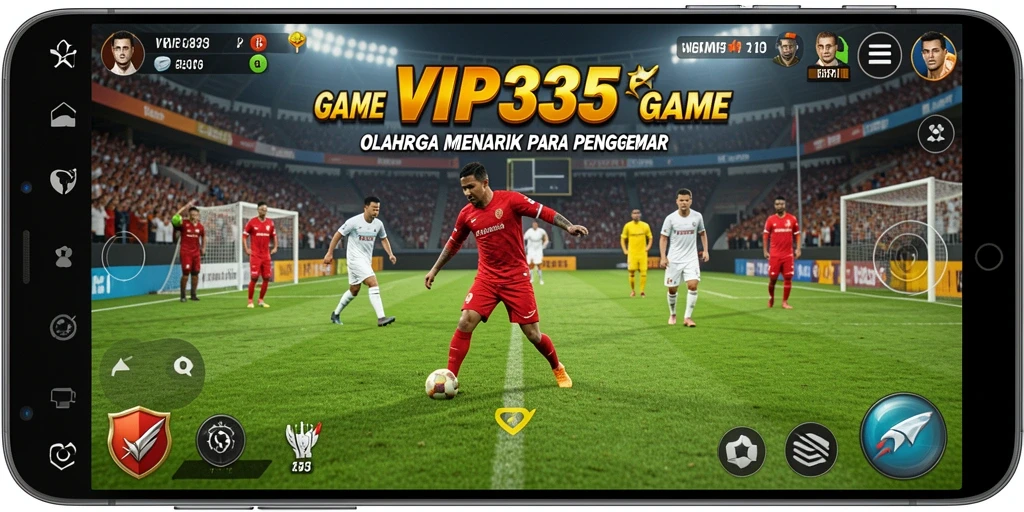 Tampilan gameplay seru dalam permainan olahraga VIP333.