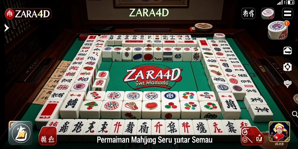 Tampilan menarik ZARA4D saat bermain Mahjong dengan teman.